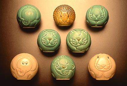 Hand carved animals